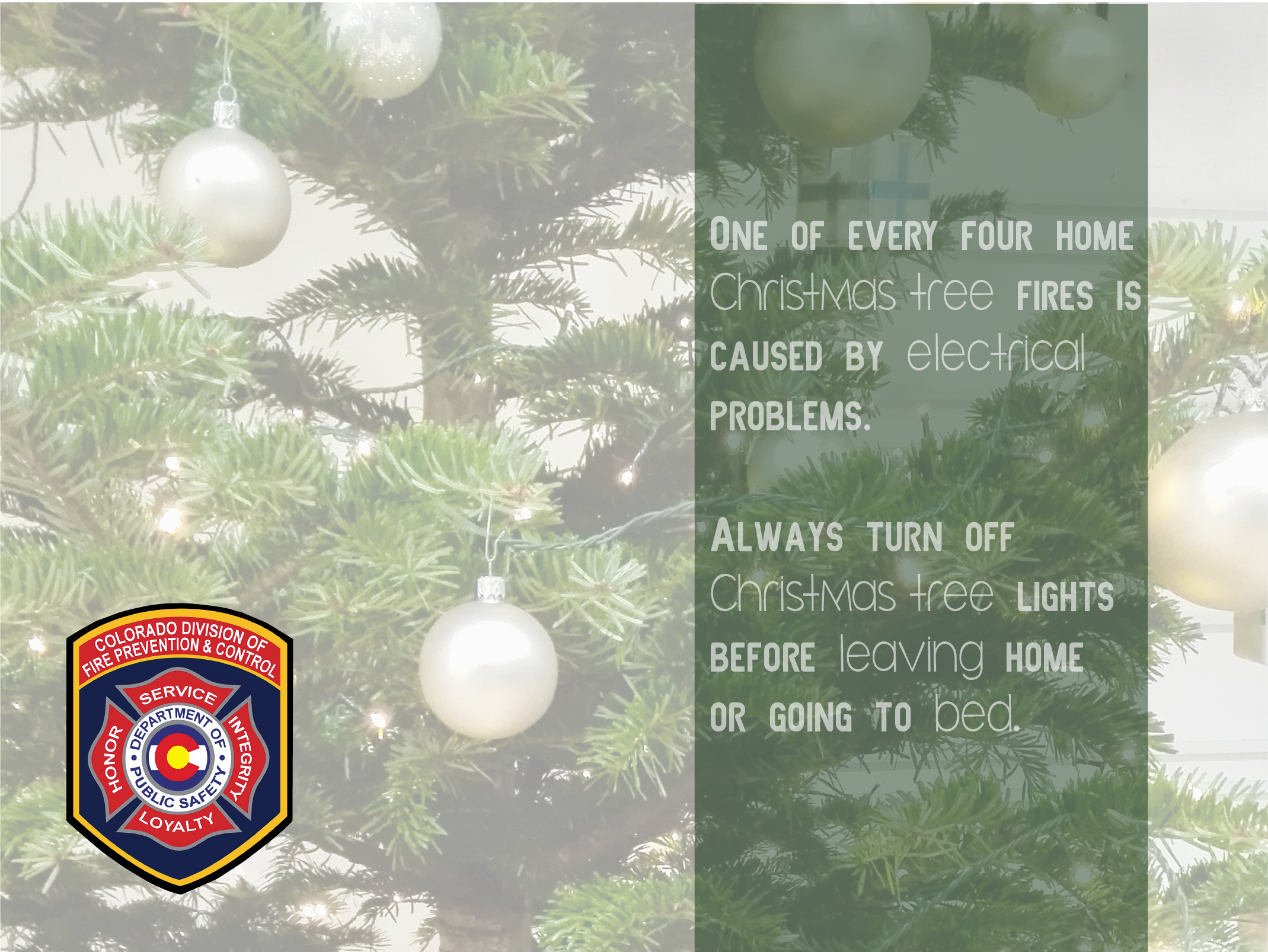 Holiday Fire Safety Fire Prevention And Control