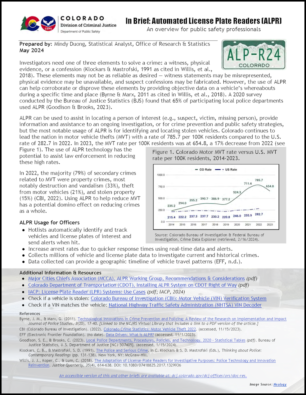 In Brief: ALPR (May 2024)