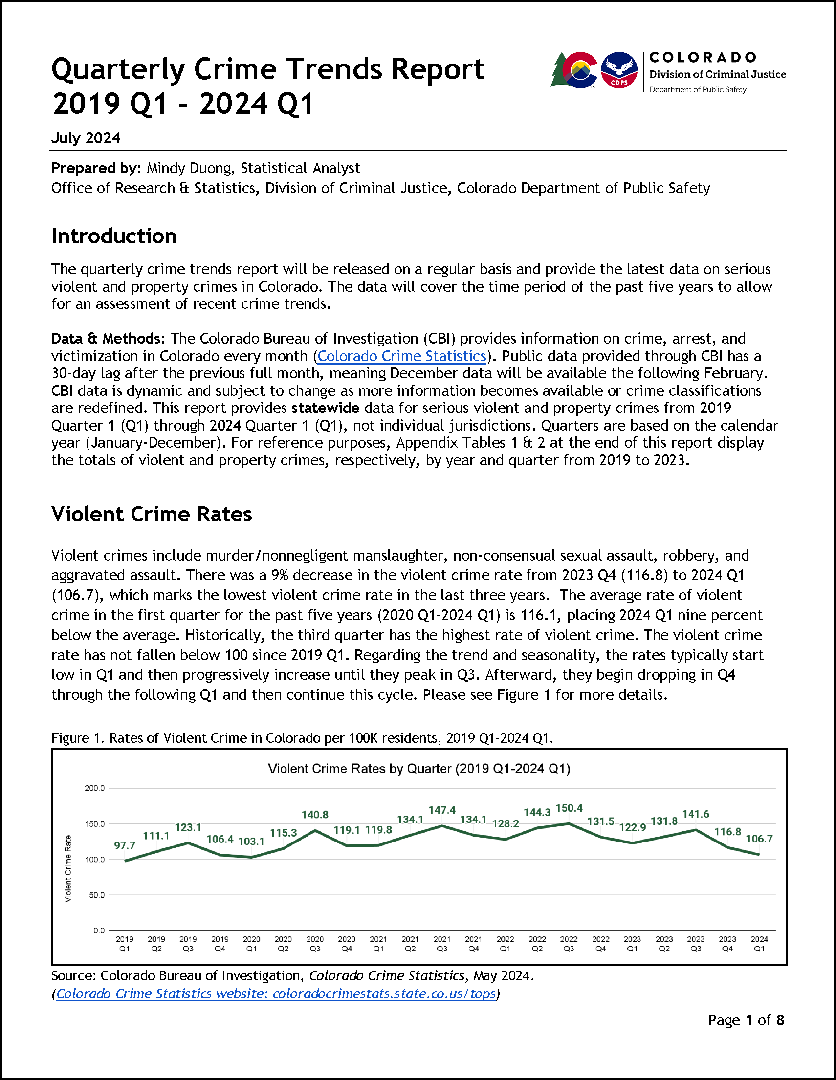 PDF: Quarterly Crime Trends Report: 2024-Quarter 2 (CYs 2019-2024) [September 2024]